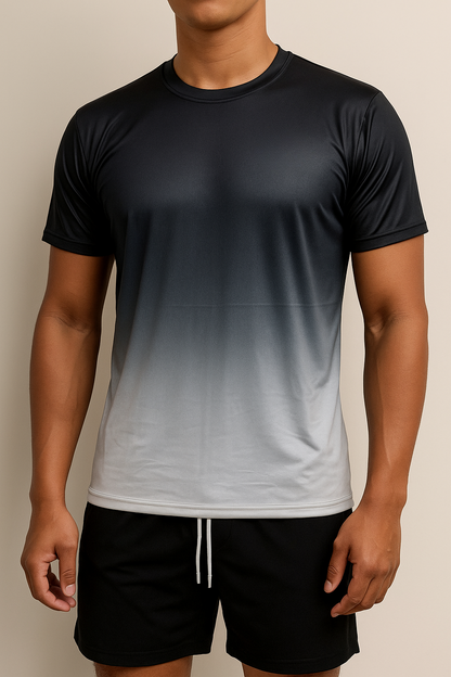 Men's Short Sleeve Tie-Dye R-Neck T-shirt