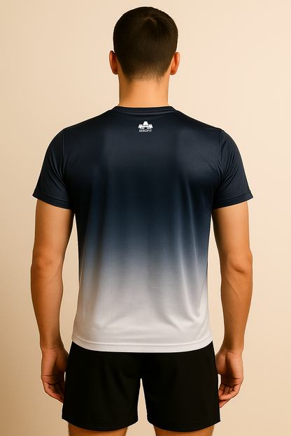 Men's Short Sleeve Tie-Dye R-Neck T-shirt